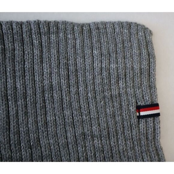 Tommy Hilfiger THW000148C-032 Women's OS Gray Pom Hat & Scarf Set - Picture 5 of 8